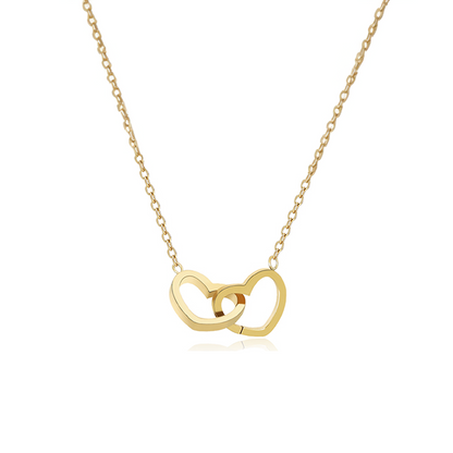 Collier Double Coeur